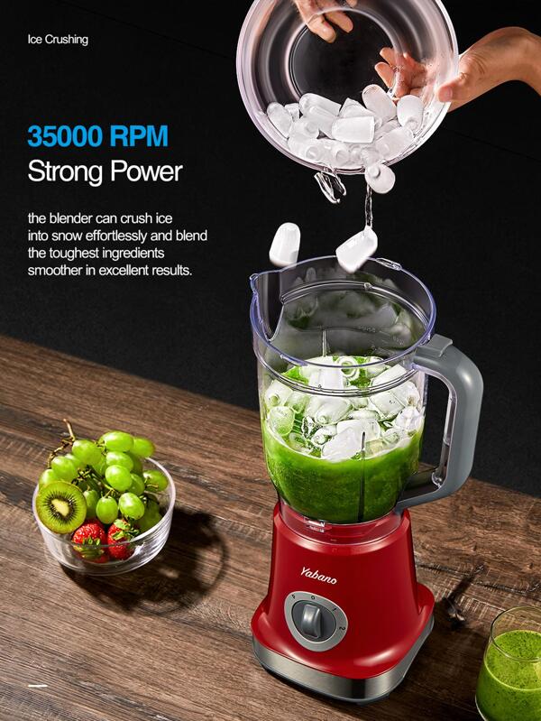 Yabano Professional Countertop Blender for HighSpeed Shakes, Smoothies