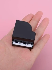 1pc Piano Shaped Pencil Sharpener - Black and White - View 2
