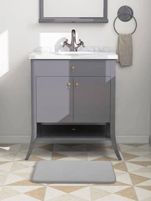 浴室地墊 - 淺灰色 - 查看 3