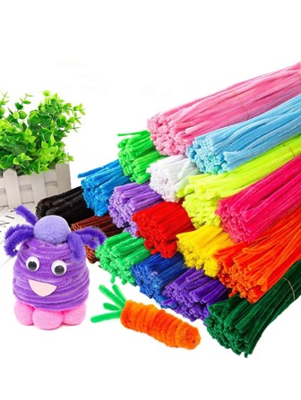100pcs Mixed Color Twist Bar, Colorful Polyester Finger Toy For Household