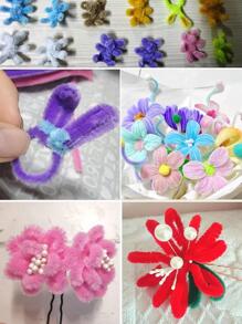 100入組混色扭結彩色滌綸手指玩具適用於家用的 - 彩色 - 查看 2