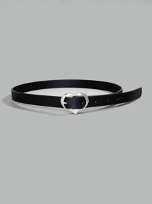Thắt lưng khóa trái tim - màu đen - Xem 2