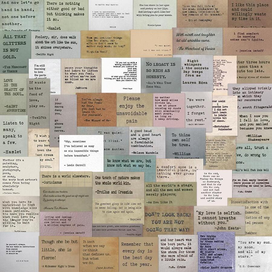 60pcs Slogan Graphic Sticker - Multicolor - View 1