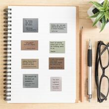 60pcs Slogan Graphic Sticker - Multicolor - View 4