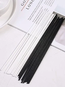 10pcs Solid Color Incense Stick, Black Portable Diffuser Stick For Household - Black - View 3