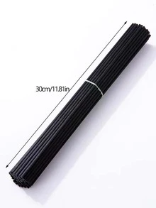 10pcs Solid Color Incense Stick, Black Portable Diffuser Stick For Household - Black - View 4