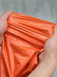 1入組防水遠足雨衣 - 橘色 - 查看 4