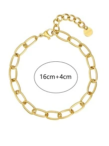 唱片墜飾手鏈 - 金黃色 - 查看 3