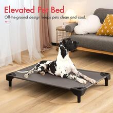 MewooFun Elevated Dog Bed Outdoor Raised Dog Cots Beds for Large Dogs Outdoor & Indoor Pet Bed with Frame with Breathable Mesh - 深灰色 - 查看 6