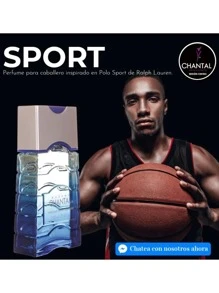 Perfume Para Hombre Sport By Chantal 100 ml / Fragancia para caballero - Azul - Ver 1