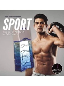 Perfume Para Hombre Sport By Chantal 100 ml / Fragancia para caballero - Azul - Ver 3
