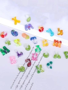 1 Bảng Chữ Cái Thiết Kế Khuôn Silicon DIY, Khuôn Làm Kẹo Silicon Trắng Cho DIY - trắng - Xem 3