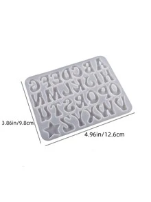 1 Bảng Chữ Cái Thiết Kế Khuôn Silicon DIY, Khuôn Làm Kẹo Silicon Trắng Cho DIY - trắng - Xem 7