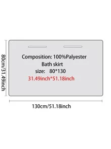 1pc Bow Decor Bath Wrap Towel - Blue - View 7