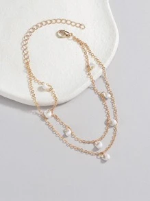 1 pieza Pulsera a capas bohemio con diseño de concha para mujeres para vacación - Multicolor - Ver 5