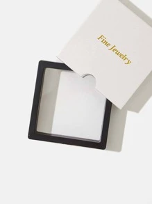 1入組時尚極簡風格純銀項鍊適合女士適用於禮品 - 銀色 - 查看 8