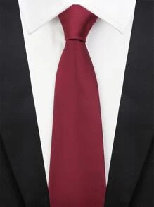 1pc Men Solid Business Tie For Daily Life