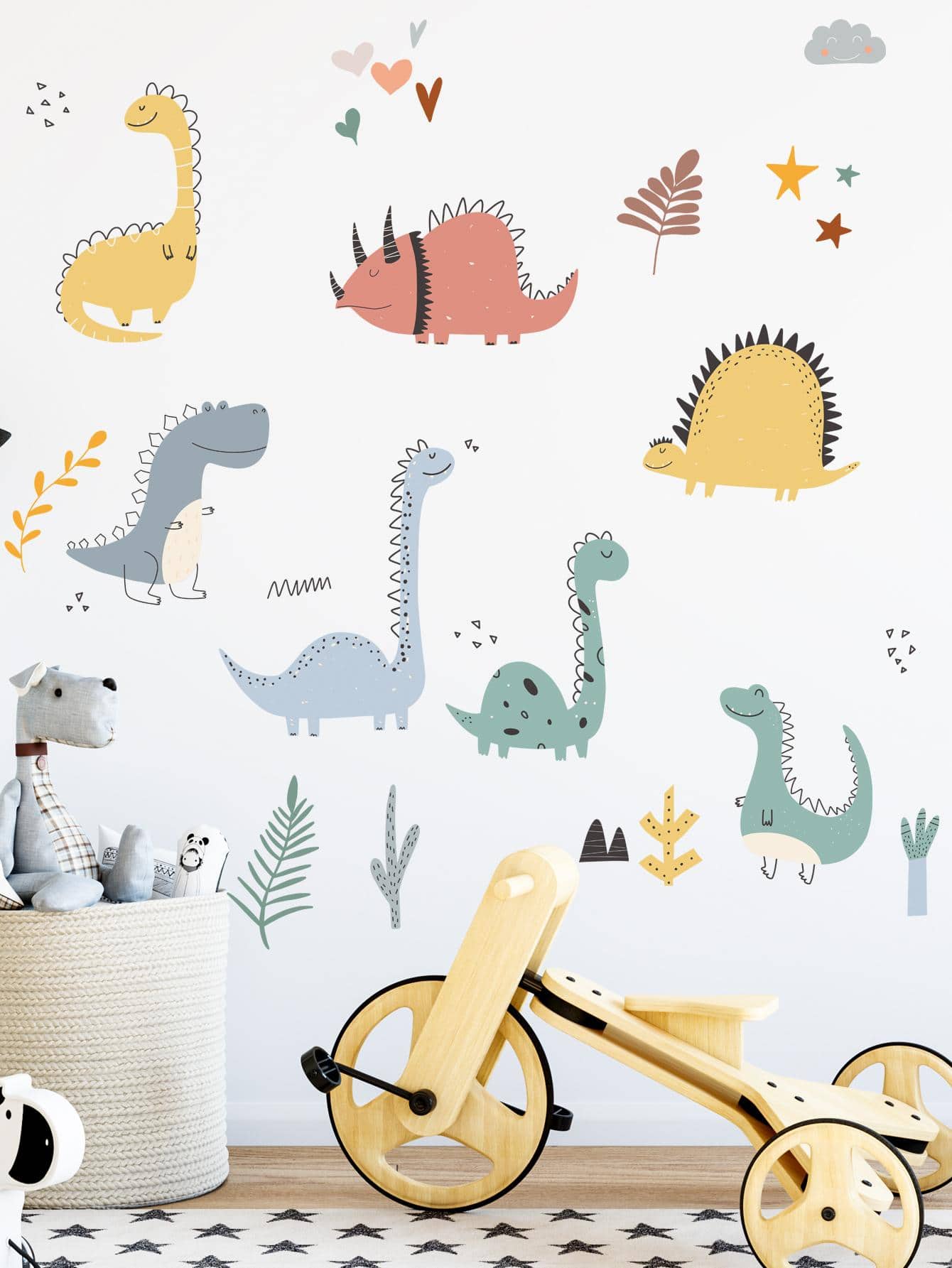 1 Mô Hình Khủng Long Decal Dán Tường, Nhựa PVC Nhiều Màu Sắc Dễ Thương Trang Trí Treo Tường Dán Trang Trí Nhà Cửa - Nhiều màu - Xem 1