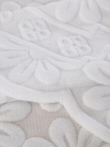 1入組花卉蕾絲沙發巾 - 白色 - 查看 8
