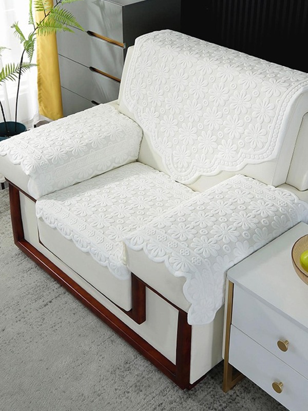 1pc Flower Lace Sofa Towel