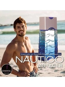 Perfume Para Hombre Nautico Voyager By Chantal 100ml / Fragancias para Caballero - Azul - Ver 2