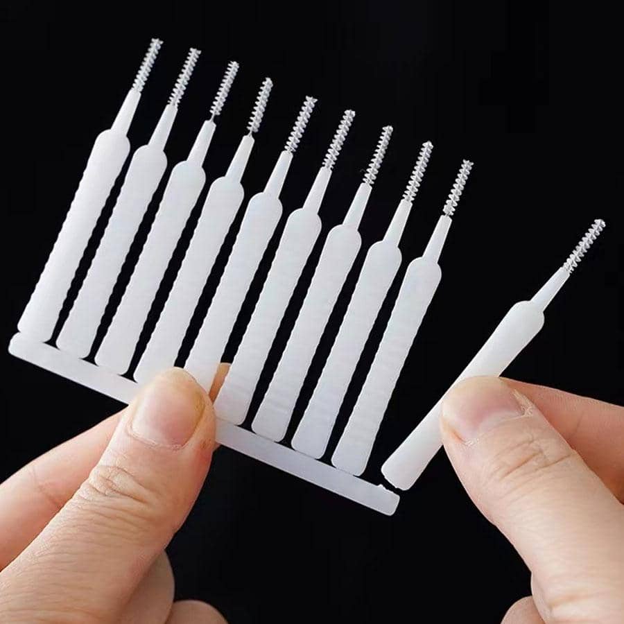 10入組迷你清潔刷 - 白色 - 查看 1