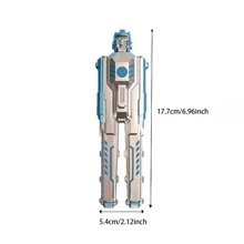1入組藍色機器人設計凝膠創意塑膠中性筆適用於學生 - 藍色 - 查看 7