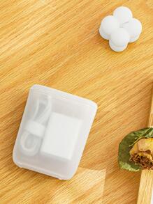 1pc Portable Medicine Storage Box - White - View 1