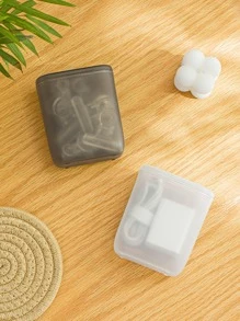 1pc Portable Medicine Storage Box - White - View 6