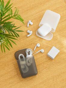 1pc Portable Medicine Storage Box - White - View 7