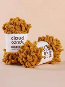 1卷素色泡沫纱线 - 黃色 - 查看 1