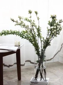 1入組透明玻璃花瓶 - 無色 - 查看 6