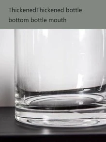 1入組透明玻璃花瓶 - 無色 - 查看 9