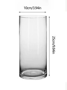 1入組透明玻璃花瓶 - 無色 - 查看 2