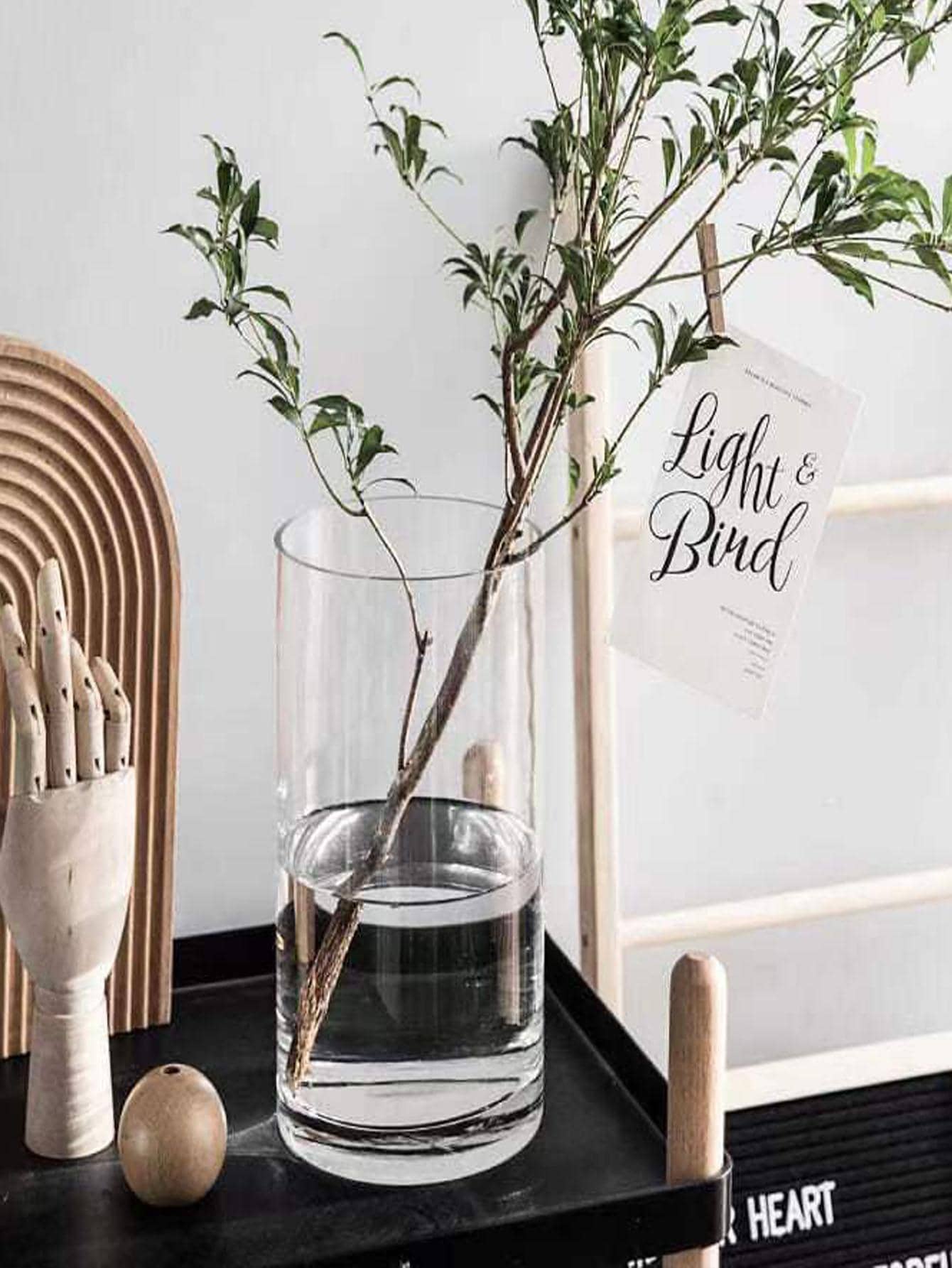 1入組透明玻璃花瓶 - 無色 - 查看 1