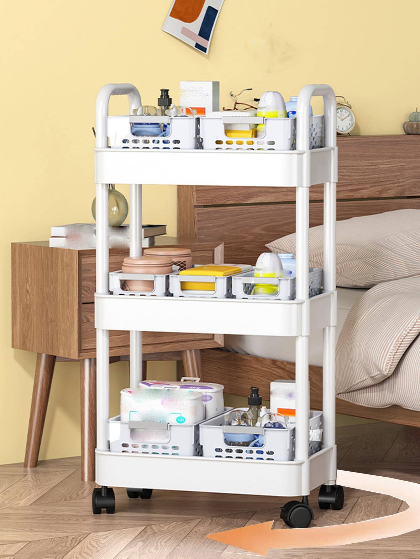 1入組雙層收納架 - 白色 - 查看 1