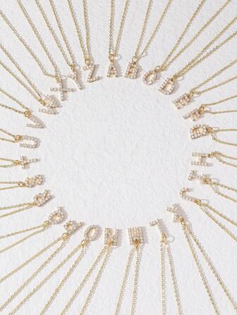 1 st Rhinestone Decor Chain Halsband