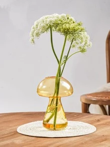1pc Clear Plastic Vase - Yellow - View 7