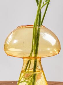 1pc Clear Plastic Vase - Yellow - View 4