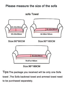 1入組花卉蕾絲沙發巾 - 白色 - 查看 2