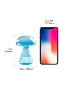 1pc Clear Plastic Vase - Yellow - View 8