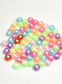 100 hạt Acrylic hình tròn dẹt nhiều màu kích thước 4x7mm dùng làm đồ trang sức thủ công DIY - Nhiều màu - Xem 1