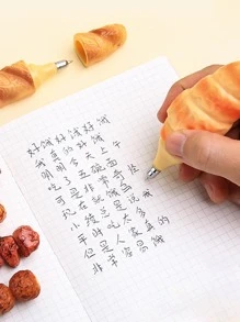 1入組羊角麵包形狀圓珠筆 - 彩色 - 查看 3