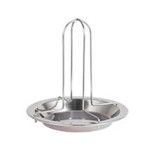 Non-stick Stainless Steel Chicken Rotisserie For Camping - Silver - View 5