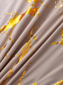 3入組大理石紋樣式被套1入組被套和2入組枕頭枕芯不是現代床上用品適用於臥室 - 彩色 - 查看 6