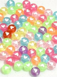 100 hạt Acrylic hình tròn dẹt nhiều màu kích thước 4x7mm dùng làm đồ trang sức thủ công DIY - Nhiều màu - Xem 3