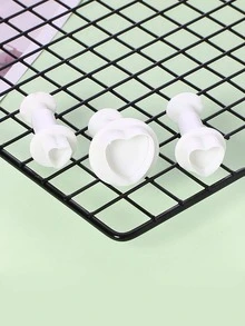 Máy cắt & Máy ép Cookie - trắng - Xem 3