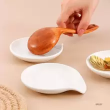 2pcs/Set Ceramic Letter Pattern Spoon Rests For Home Use,Kitchen,Christmas Gift,School Supplies