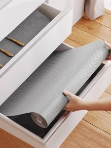 1 件装防水 EVA 抽屉垫，简约灰色防滑橱柜垫，适用于家居、春夏精选、伴娘礼物、房间、卧室装饰、海滩、旅行、男女皆宜、度假、可爱小物 - 灰色 - 查看 1