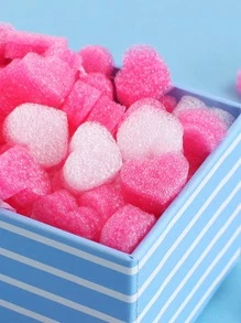 50pcs Heart Shaped Gift Filler, Mixed Color Gift Box Decoration Accessory, For Gift - Multicolor - View 1